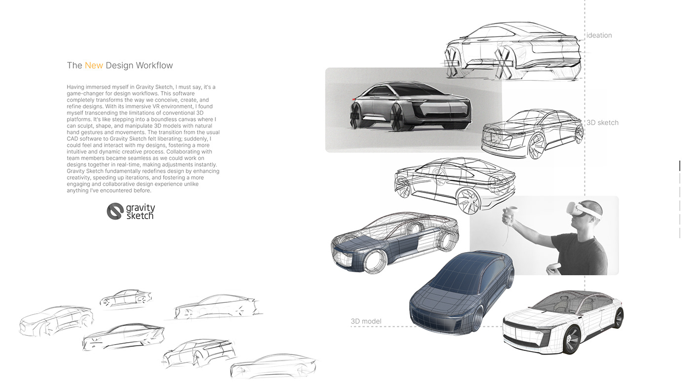 design portfolio design portfolio industrial design  product design  Automotive design keyshot gravity sketch 3d modeling Render