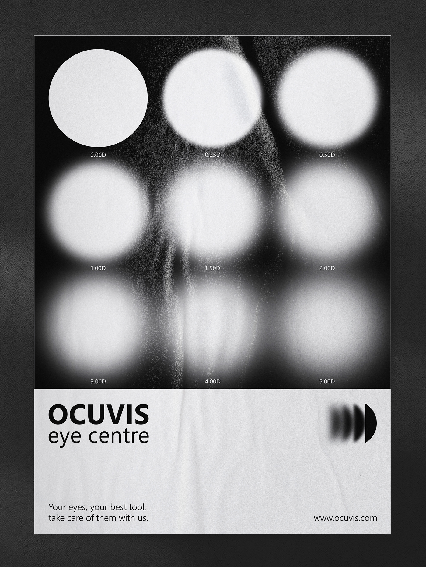 branding  business card clinic eye geometric logo medical modern