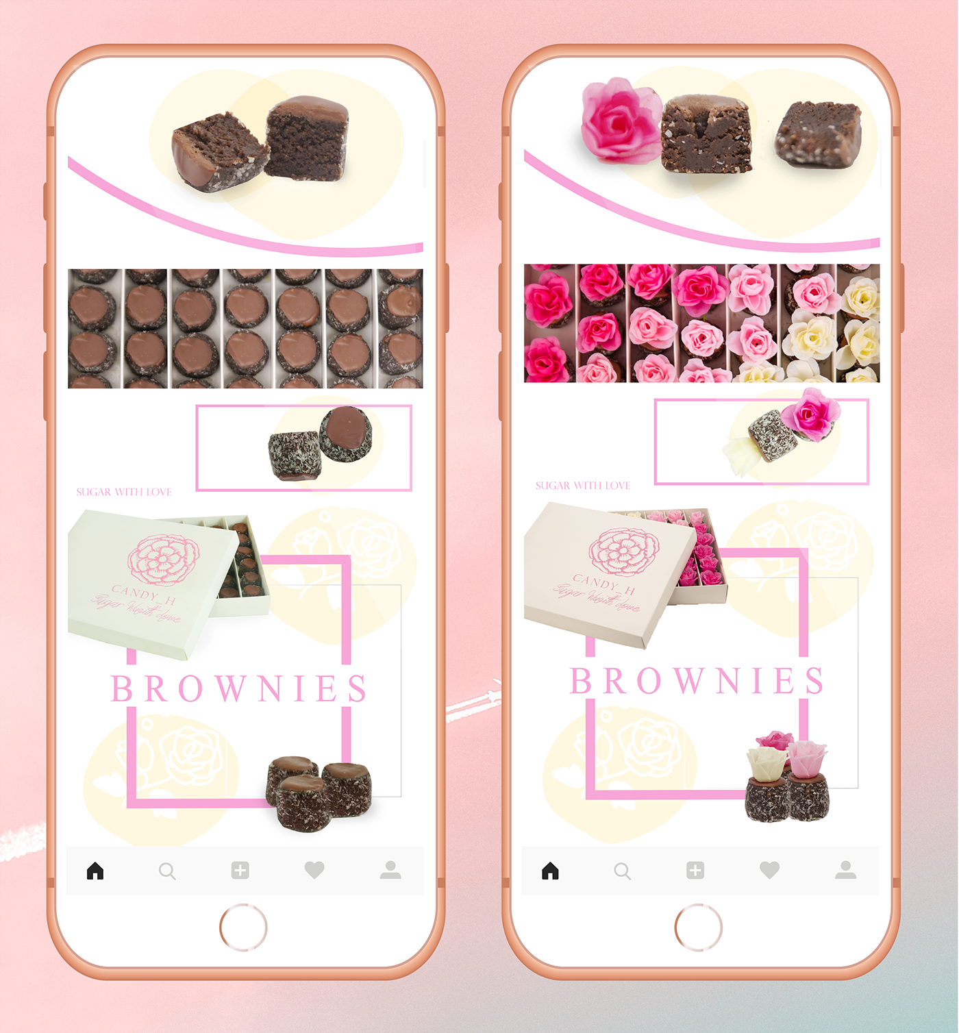 social media instagram candy chocolate brownies