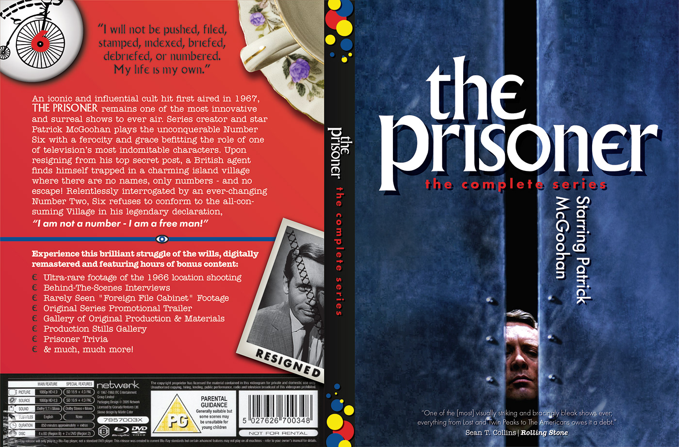 blu-ray case cover disk DVD Packaging Prisoner series television