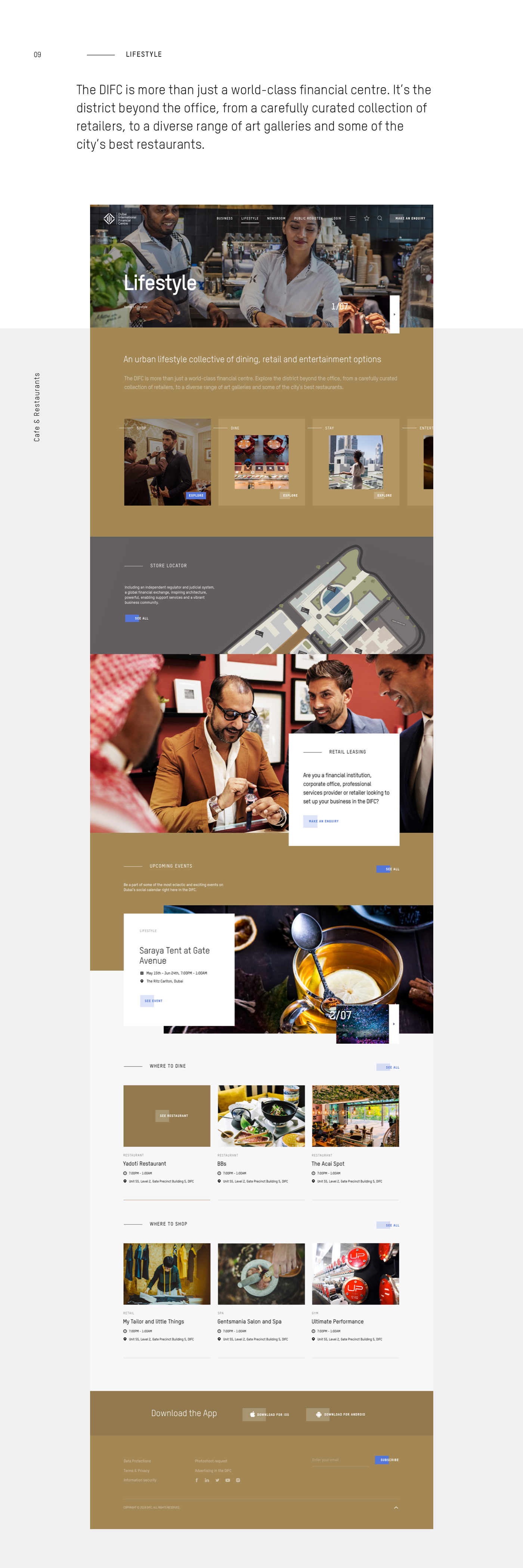 business Retail UI kit digital finance ux Website minimalistic effects dubai