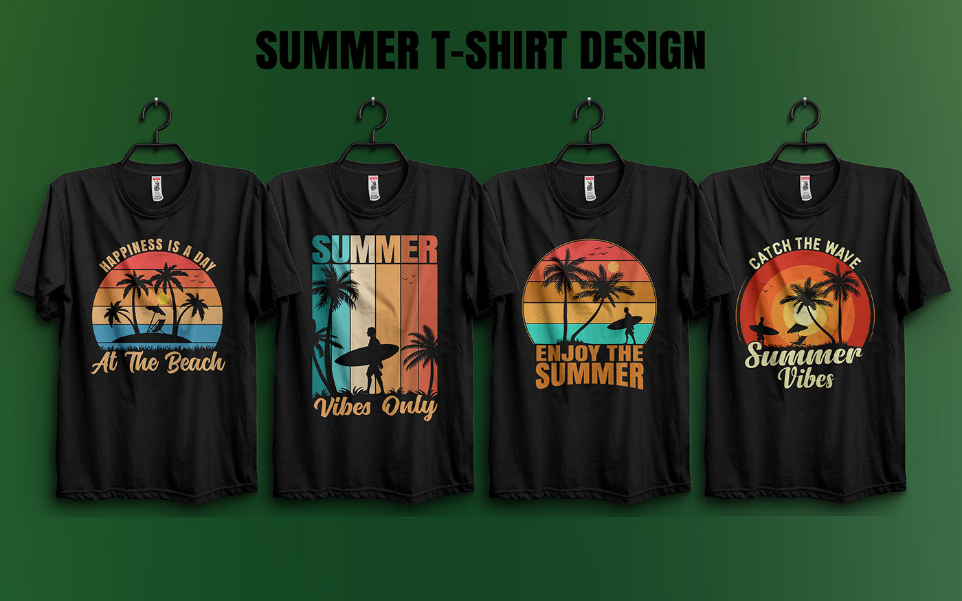 t-shirt Tshirt Design design graphic design  Summer Design summer t shirt summer beach sunset