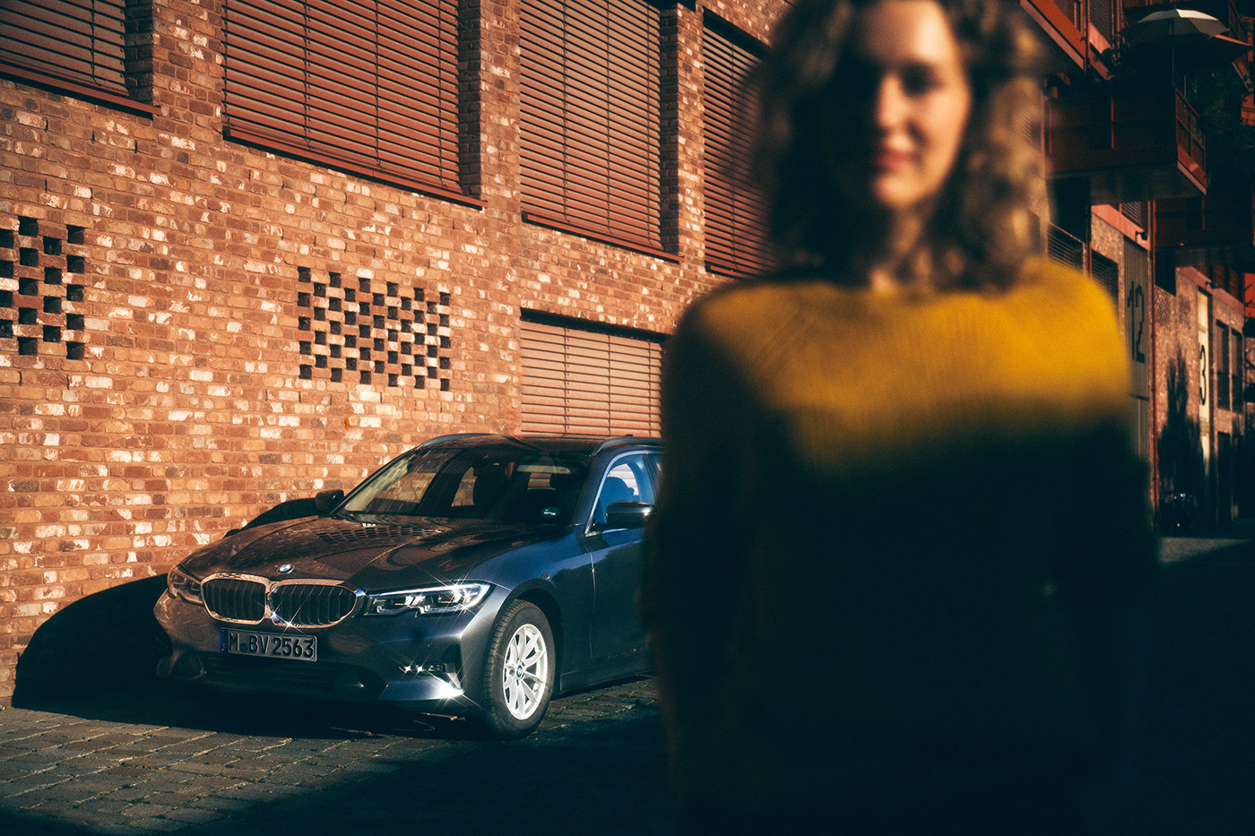 beautifull car creative girl hollywood people Photography  video BMW car photography