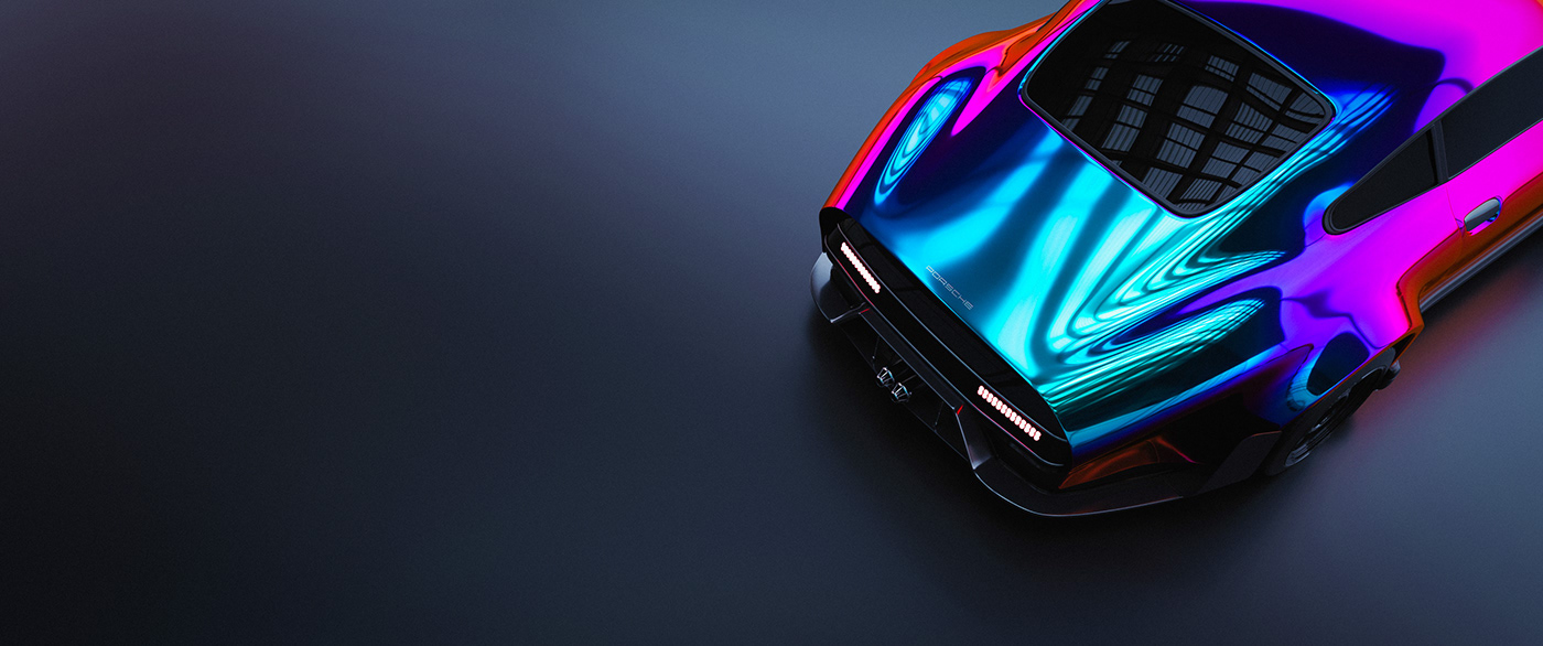Porsche slantnose c4d octane cinema 4d 3D automotive   concept car design