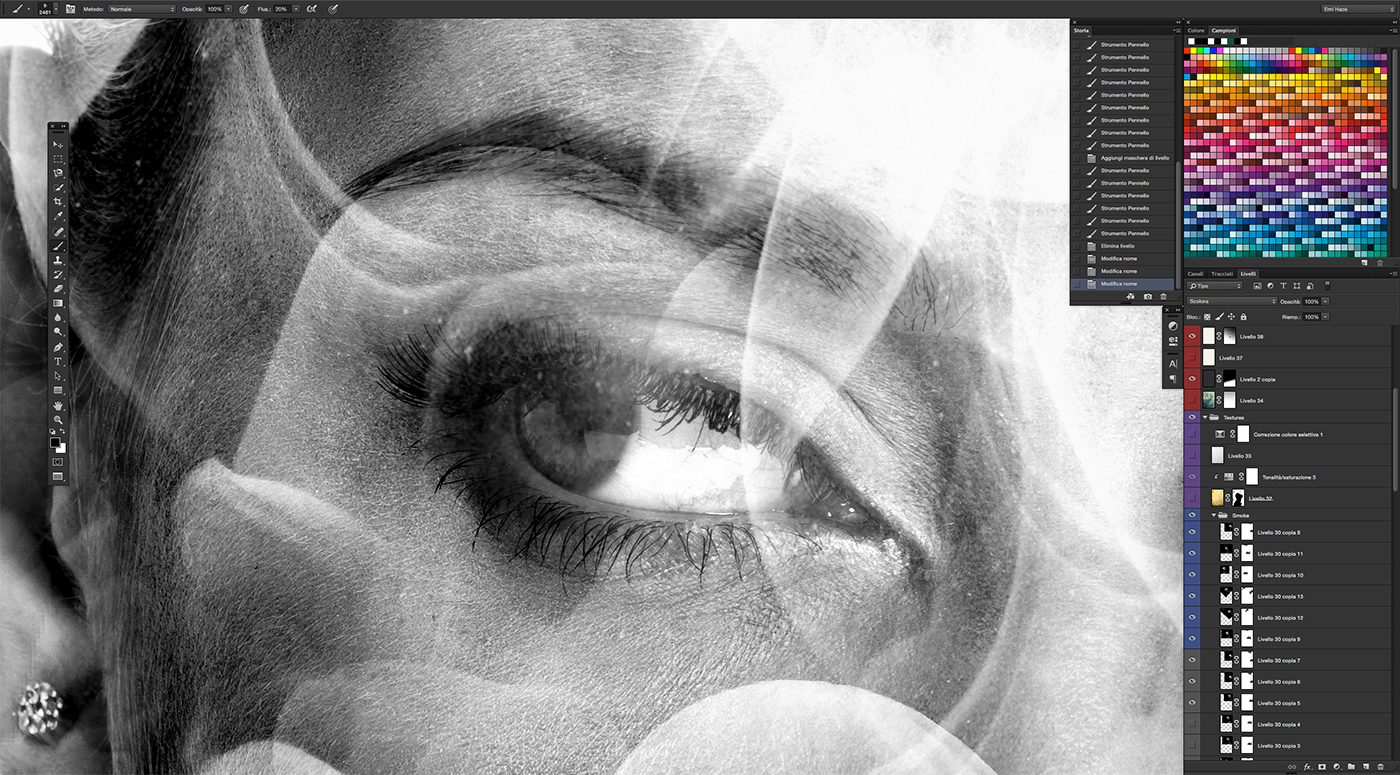 portrait woman beauty black/white colors Nature double exposure multiple exposure Emi Haze emi haze art