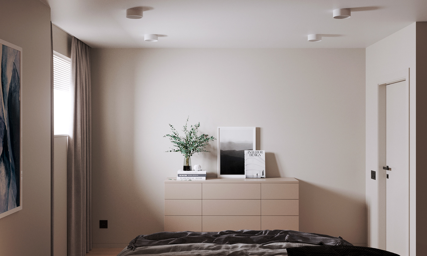 Bedroom design and 3D visualization