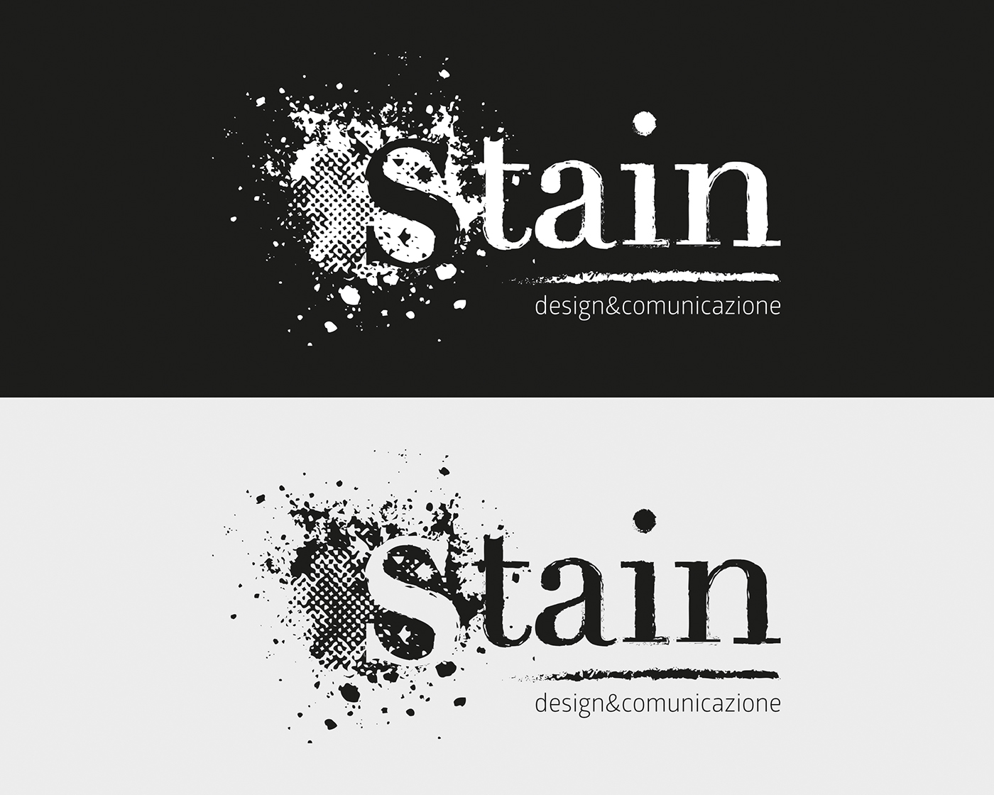 stain Logo Design personal branding comunicazione design graphic design  graphic Macchia personal project