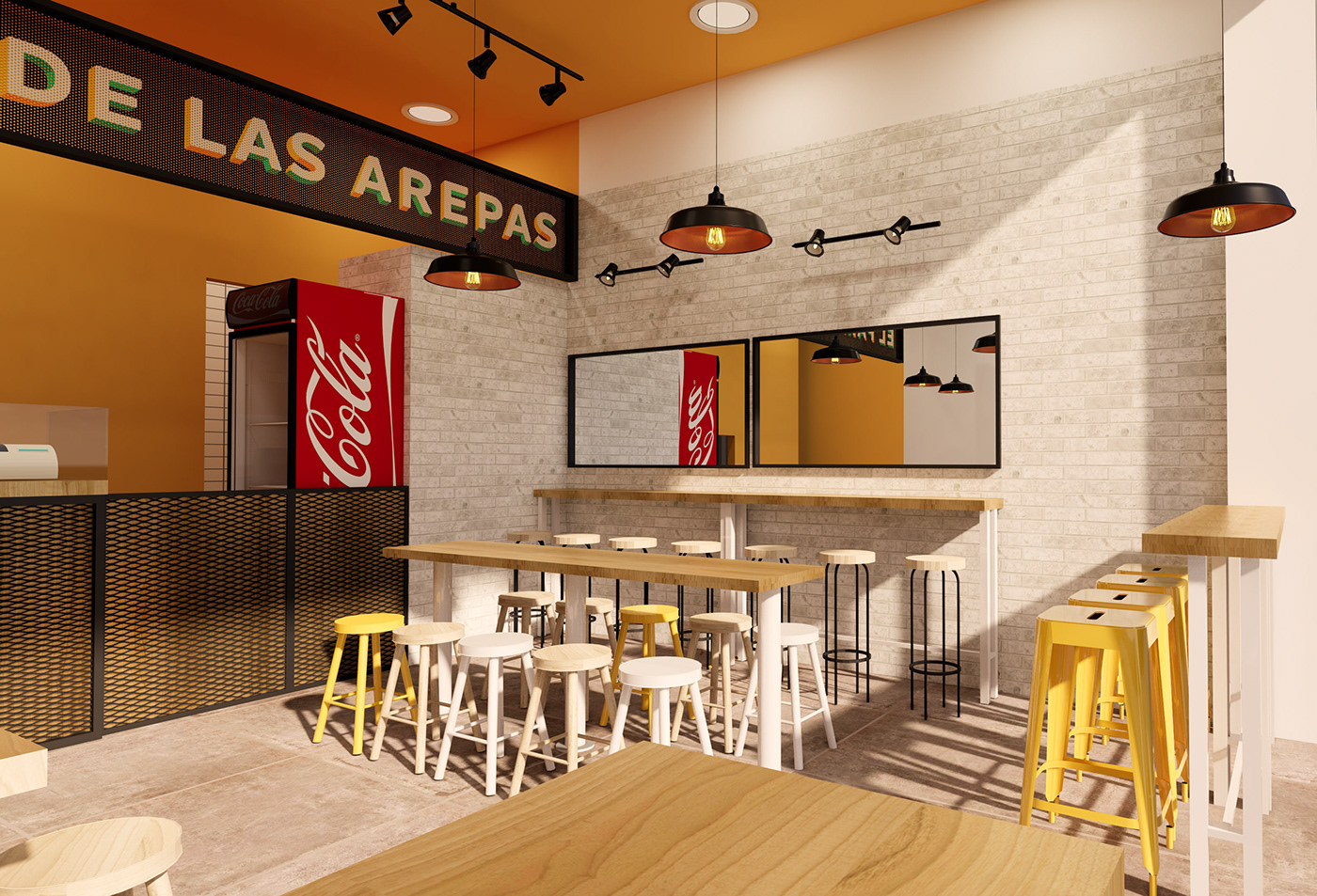 arepas Comida Venezolana Fast food food joint interiors latin american restaurant venezuelan foods