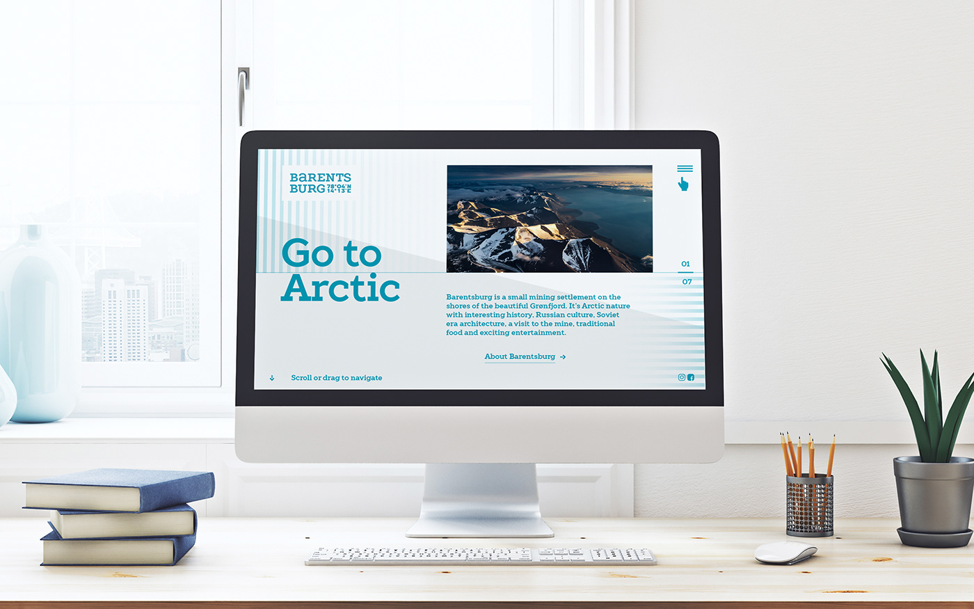 branding  identity tourist brand territorial brand Arctic logo brand