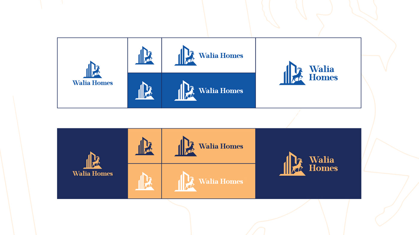 Brand Design Graphic Designer Logo Design visual identity Walia branding  real estate properties logo walia homes