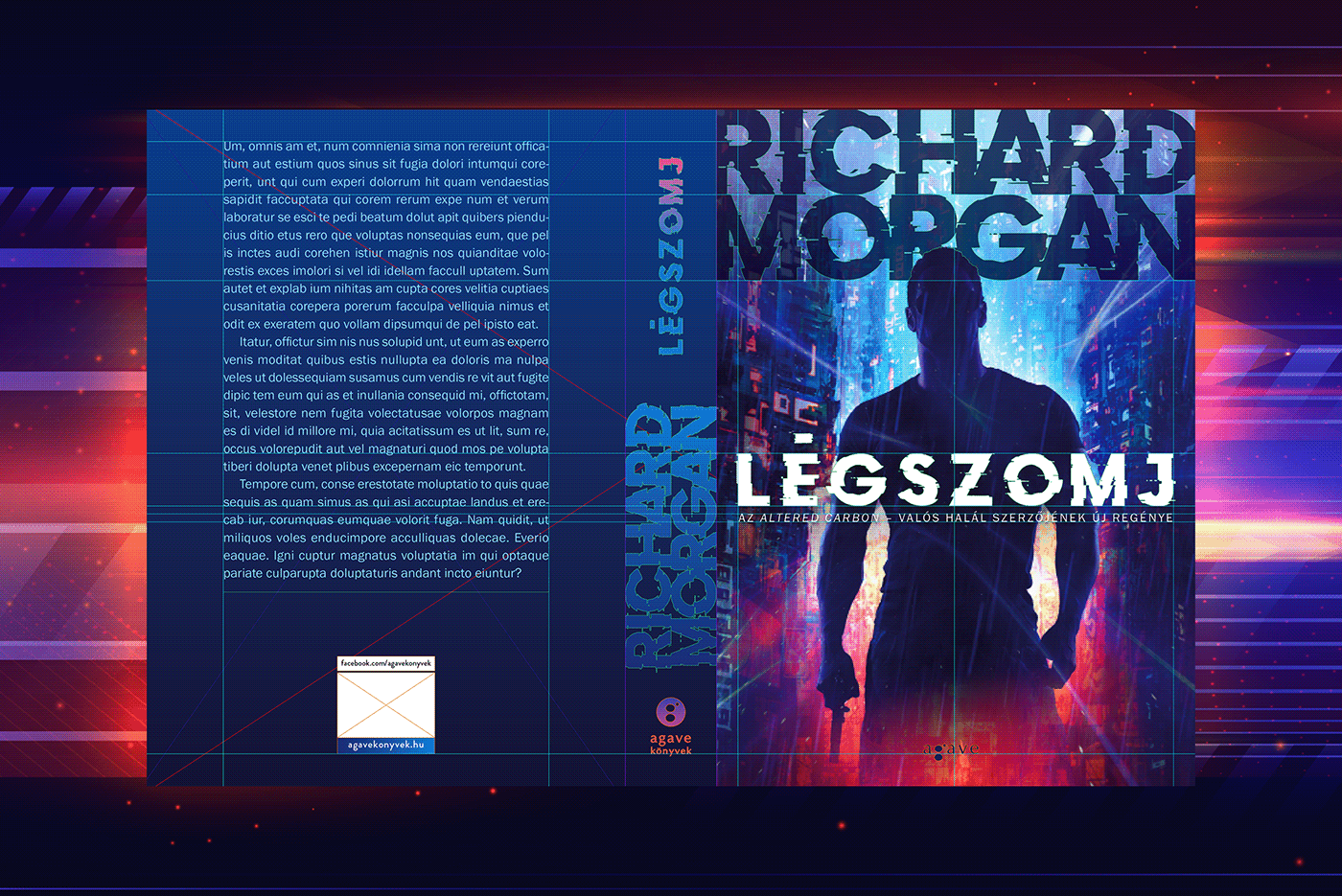 book book cover Book Cover Design cover design graphic design  légszomj richard morgan sci-fi thin air