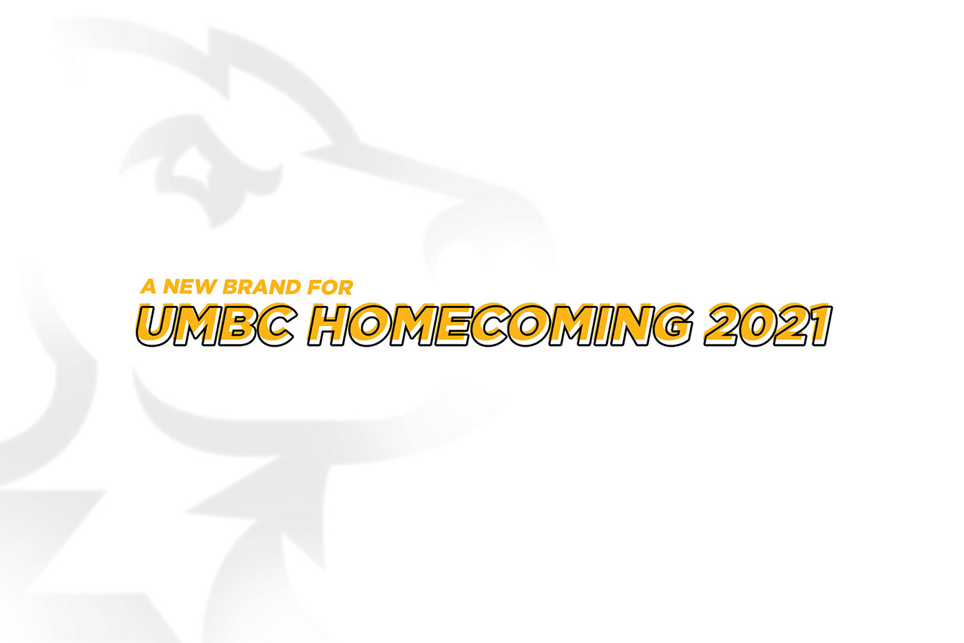 branding  design Homecoming logo UI umbc