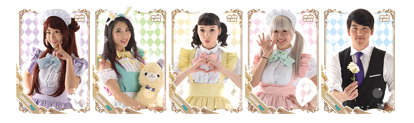 maid cafe Character design  ILLUSTRATION  branding  stickers posters Event smash! fairytale anime