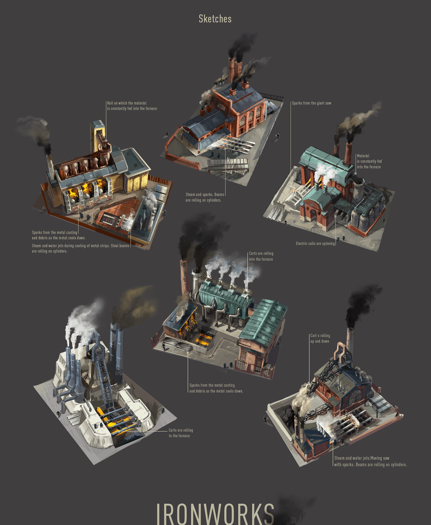 concept concept art conceptart Digital Art  digitalart environment concept art factory gameart industrial photoshop