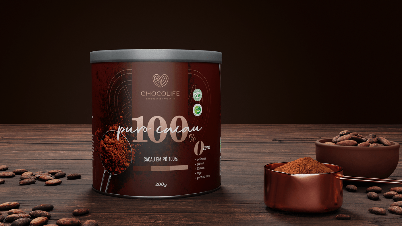 chocolate Cocoa Food  logo Packaging Brand Design design package packaging design