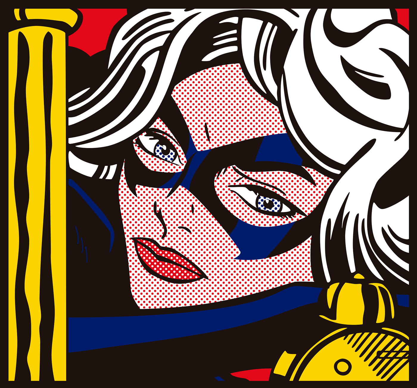 Pop Art SuperHero lichtenstein marvel dc comics comic wonderwoman Batgirl feminist