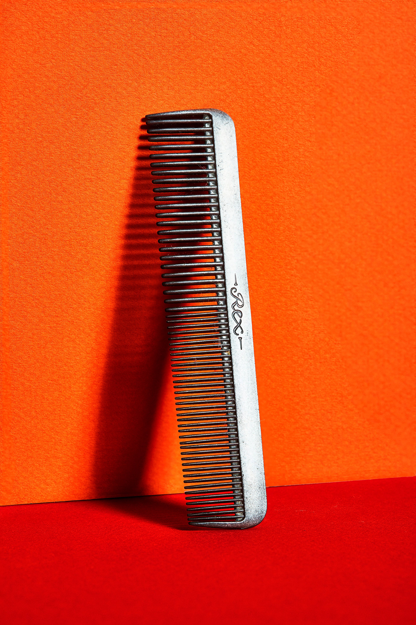 bathroom orange Maroon combs stillife TimothyHutto Beauty Products Health hygene grooming