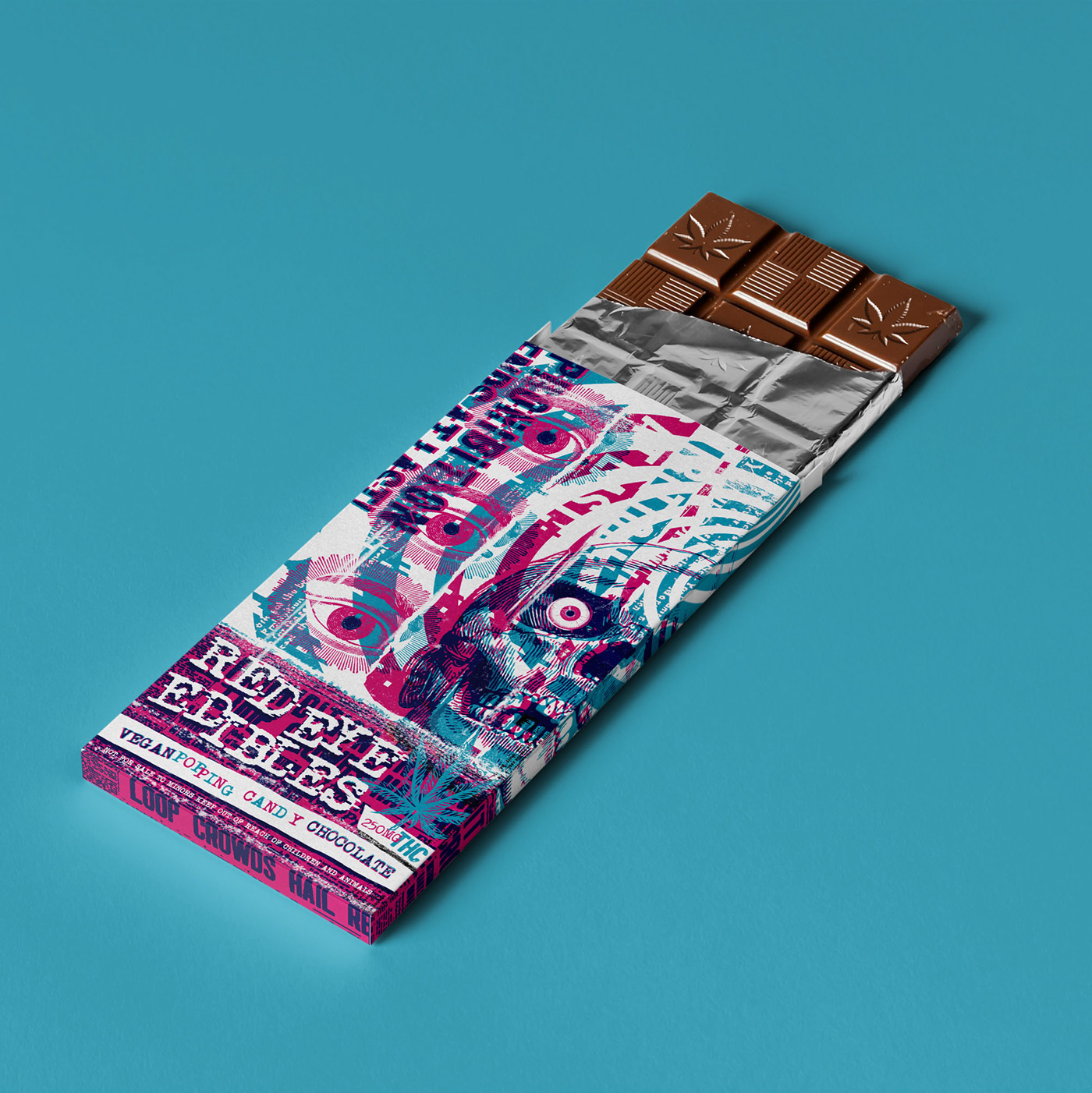 brand identity cannabis chocolate design edible identity marijuana Mockup Packaging packaging design