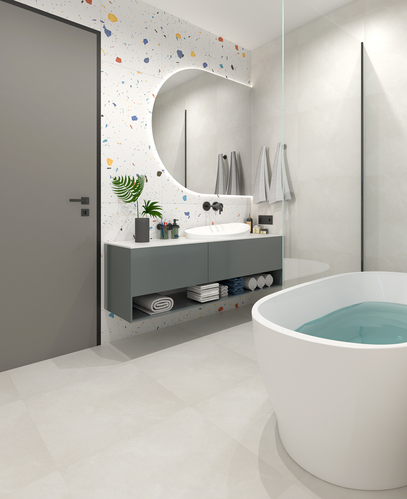 bathroom design interiordesign Render renovation TerraZoo visualization 3D model architecture archviz