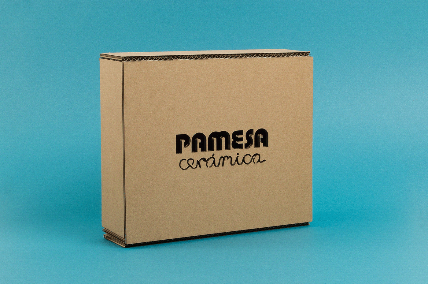 Pamesa ceramic tiles Catalogue Cevisama editorial Printing box cardboard Lasercut