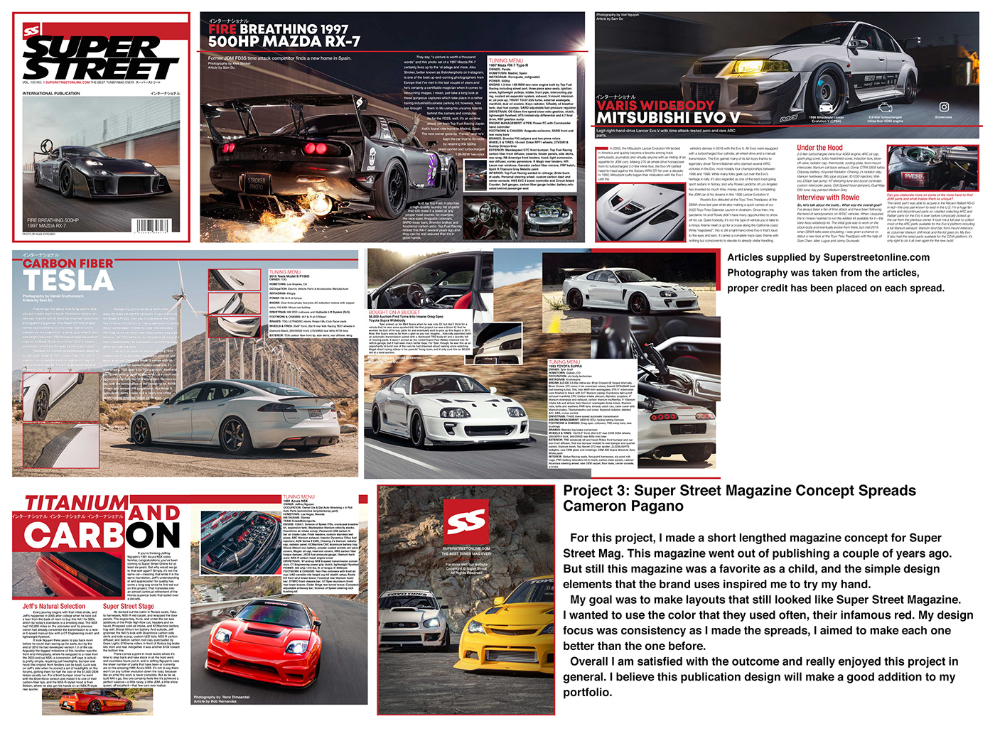 Cars clean InDesign mag magazine magazinespread page pagespread publication superstreet
