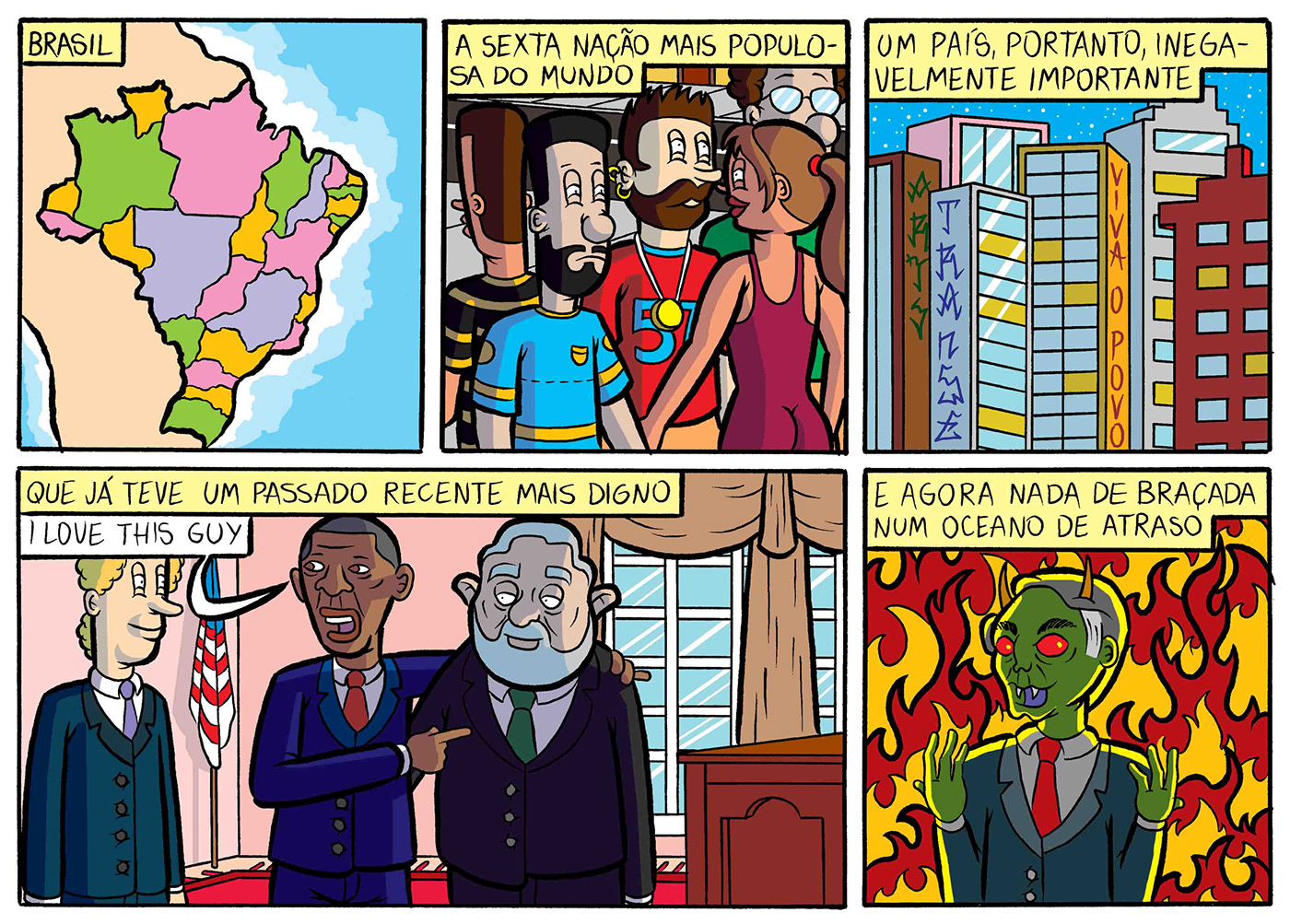 cartoon comics Brasil Brazil political Lula bolsonaro História em Quadrinhos hq