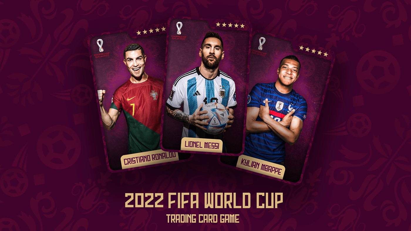 board game football Mockup psd soccer sports trading cards world cup