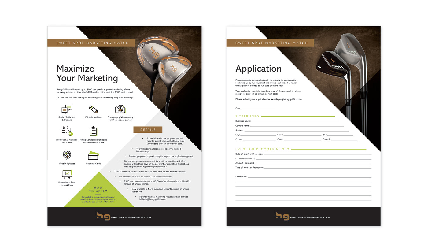 flyer golf print golf clubs golf flyer sports flyer application Event Design sports marketing