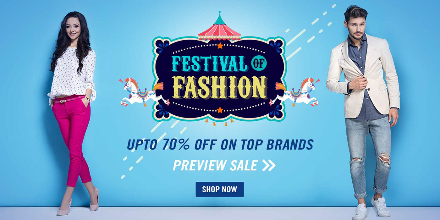branding  Advertising  campaign Fashion  festive banners ILLUSTRATION  fynd brands festival