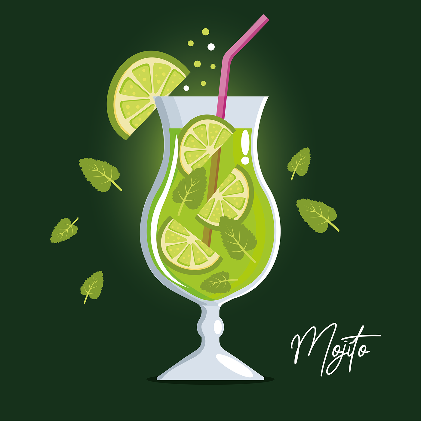 mojito summer coctail drink