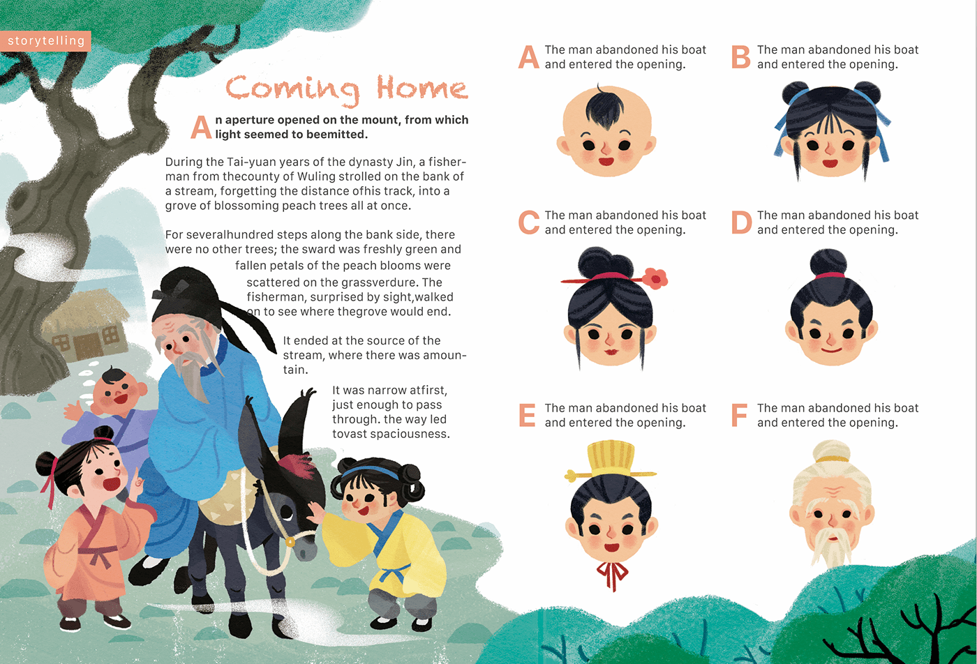 bookillustration children illustration children's book chinese fairytale ILLUSTRATION  Picture book picturebook