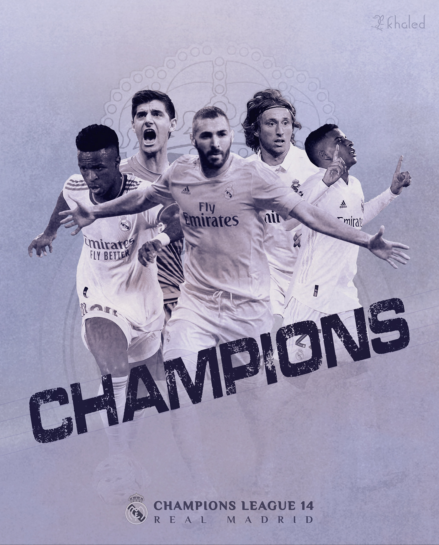 champions league football poster Real Madrid