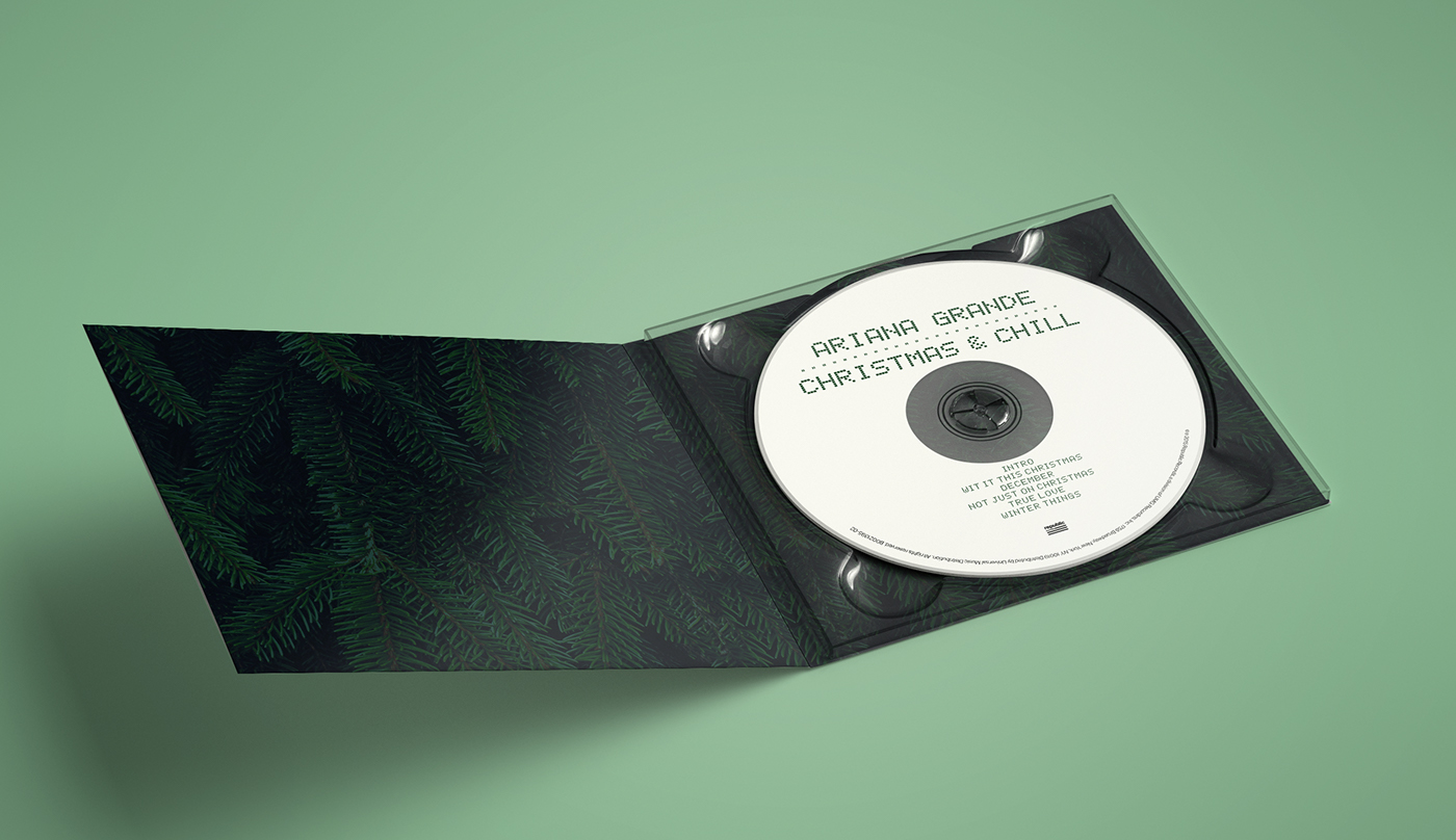 Ariana Grande - Christmas and Chill CD Package Design on Behance
