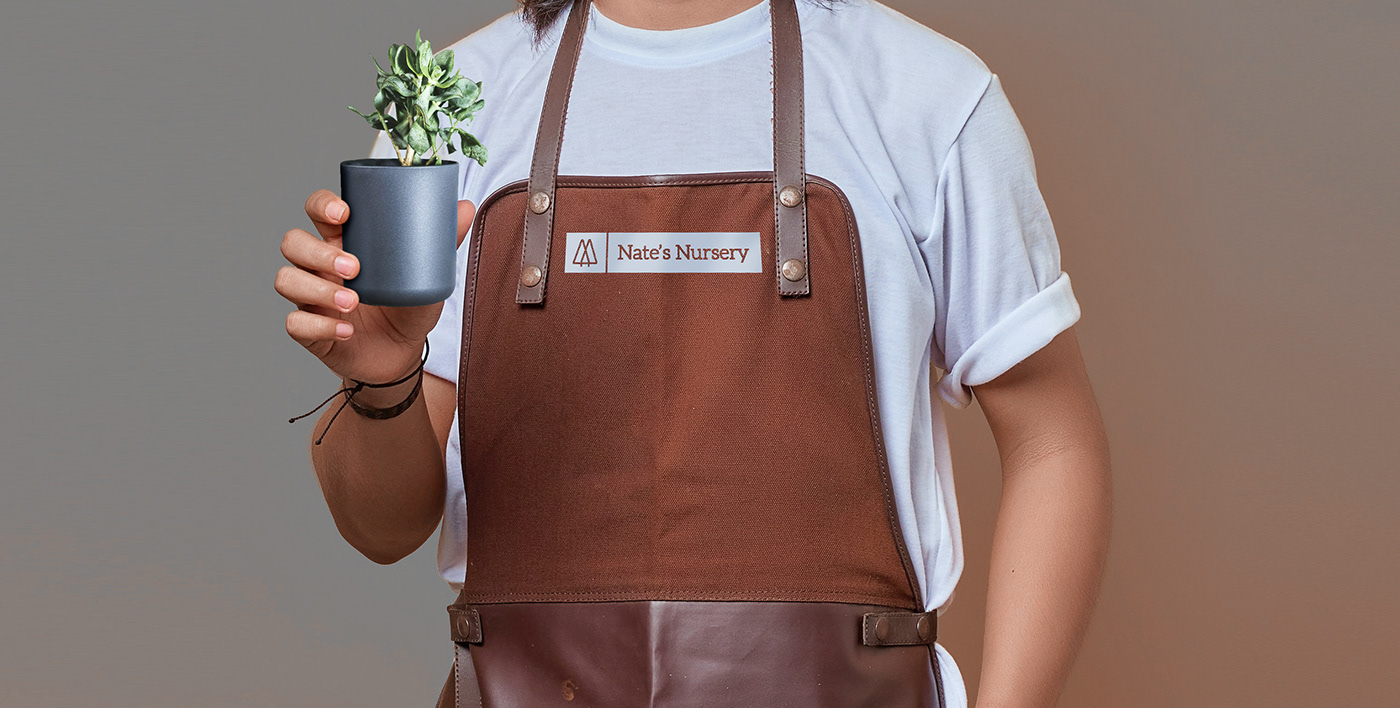 nursery plants merchandise apron tshirt design