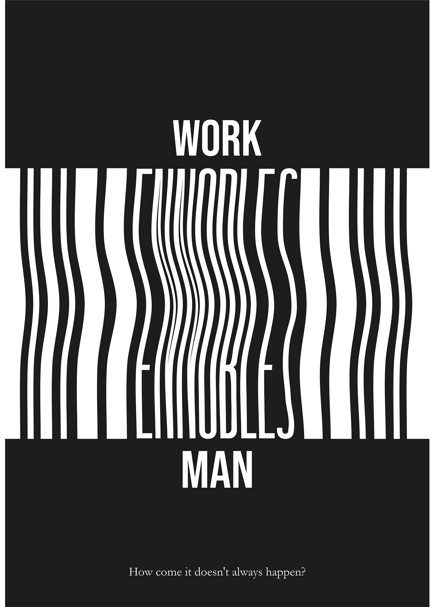 barcode Globalization human Minimalism poster price rights Work  Workers