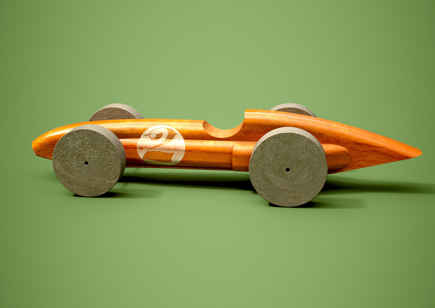 Alan Mattano car FERRARI toy wooden