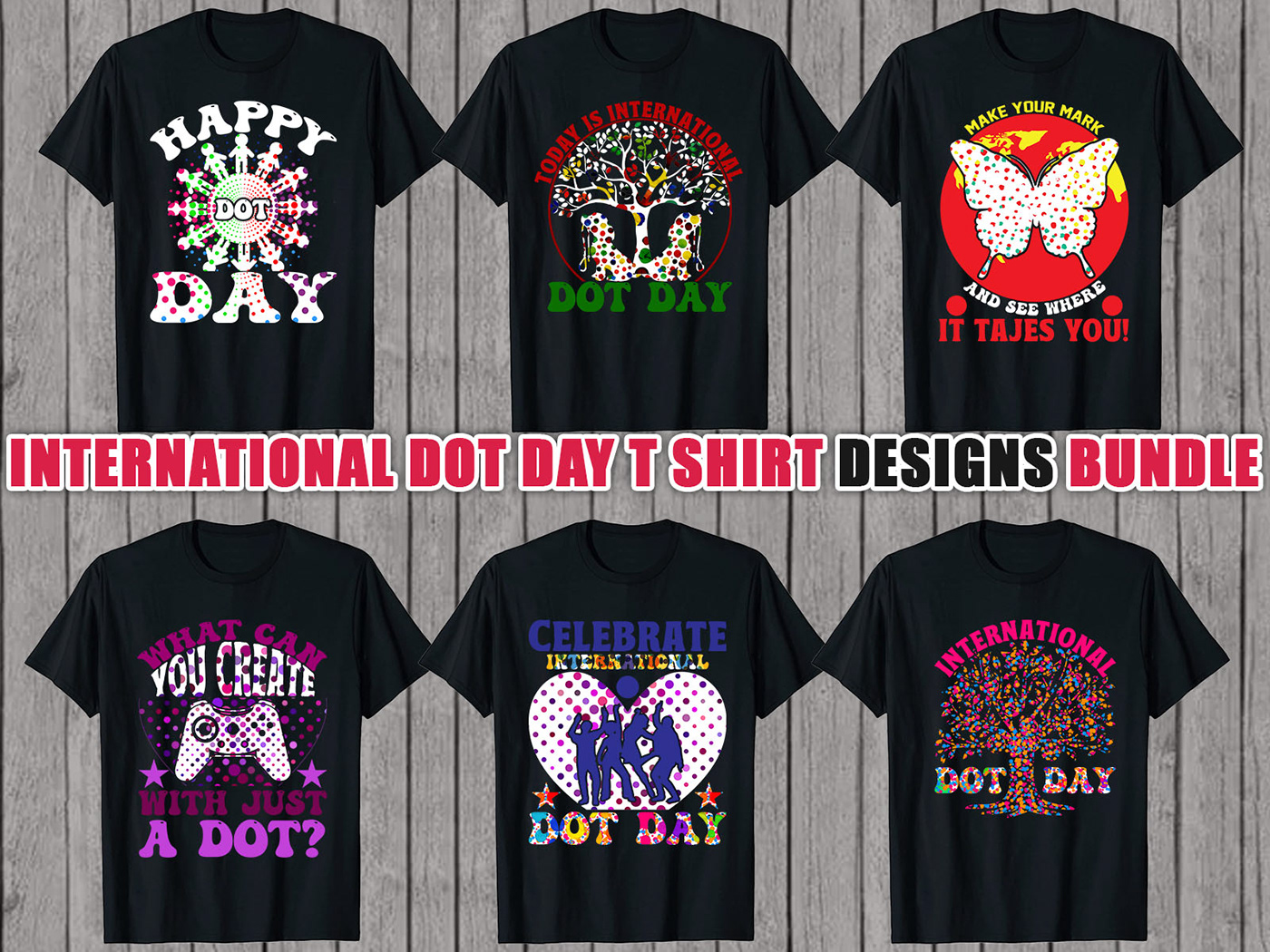international dot day T-shirt Design 
