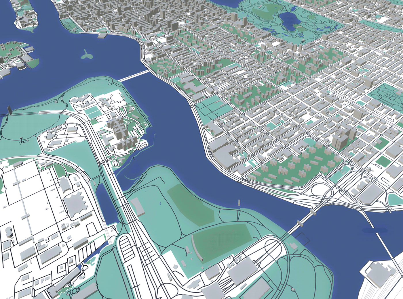 3D 3d map design ILLUSTRATION 