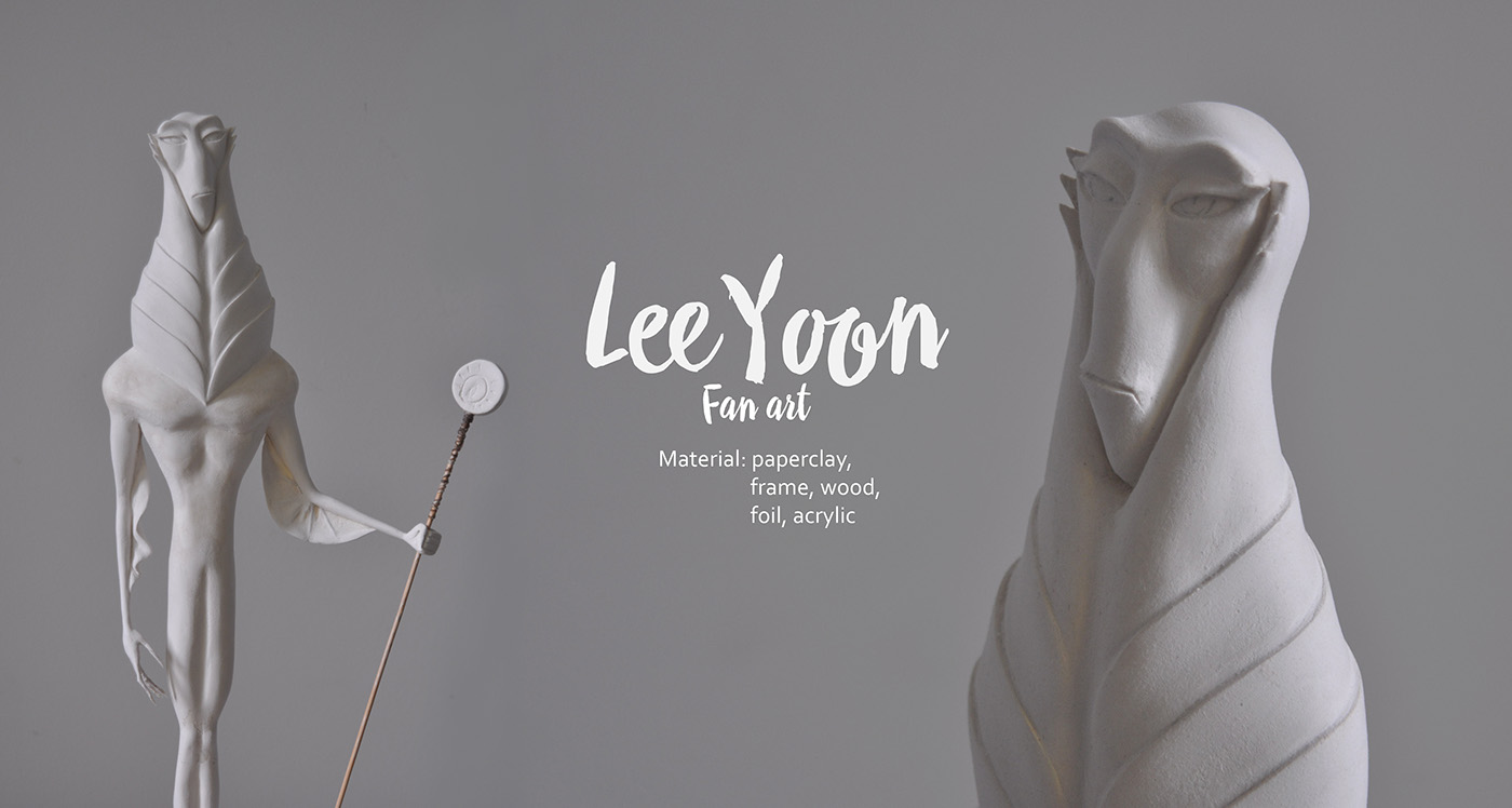 Leeyoon doll sculpture toy cartoon fanart moon