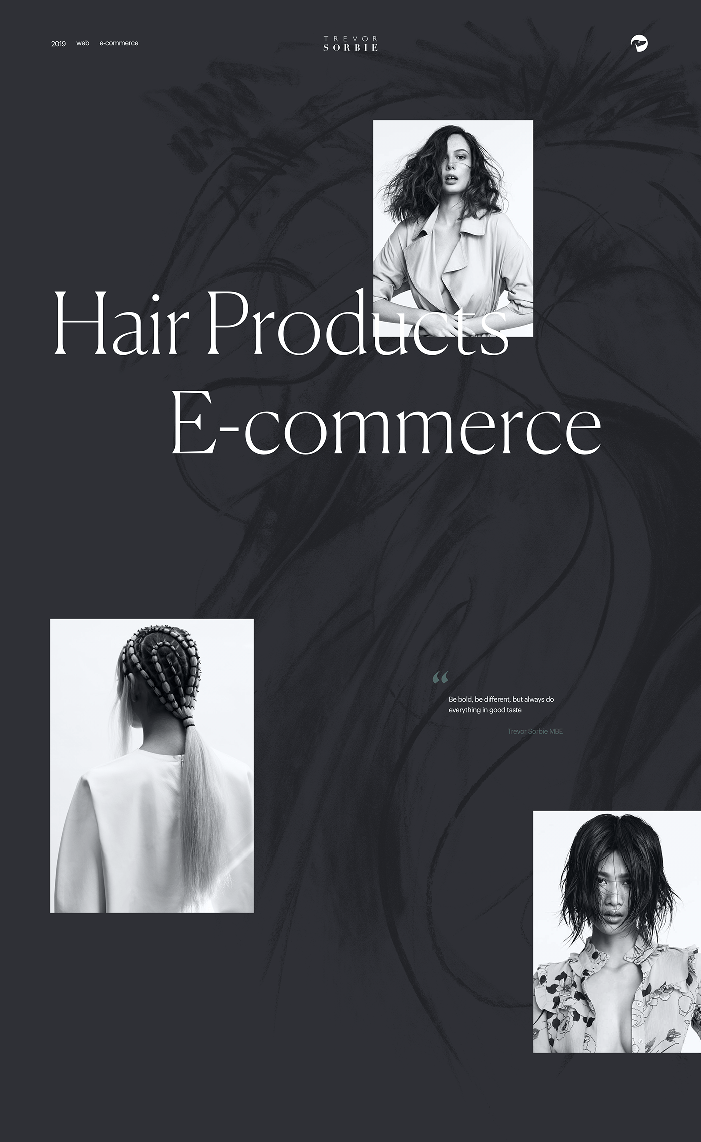 hairdressing Fashion  beauty Webdesign user experience personal website Ecommerce user interface motion design services