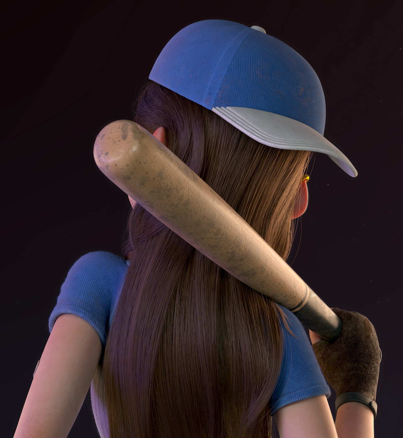 3D 3D Character 3d modeling character modeling cartoon baseball grooming Clothing rendering digital 3d