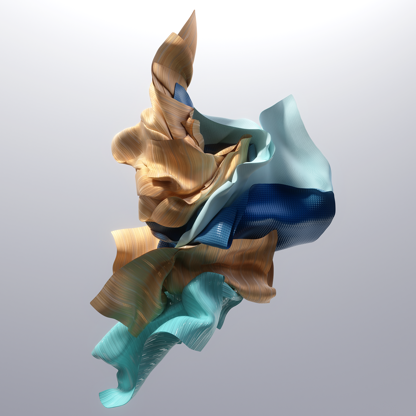 Render 3D art direction motion simulation cloth Liquid aesthetic abstract