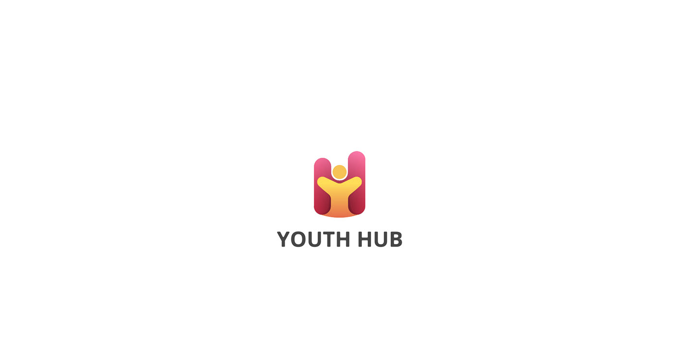 animation  branding  business card graphic design  logo animation Logo Design youth hub