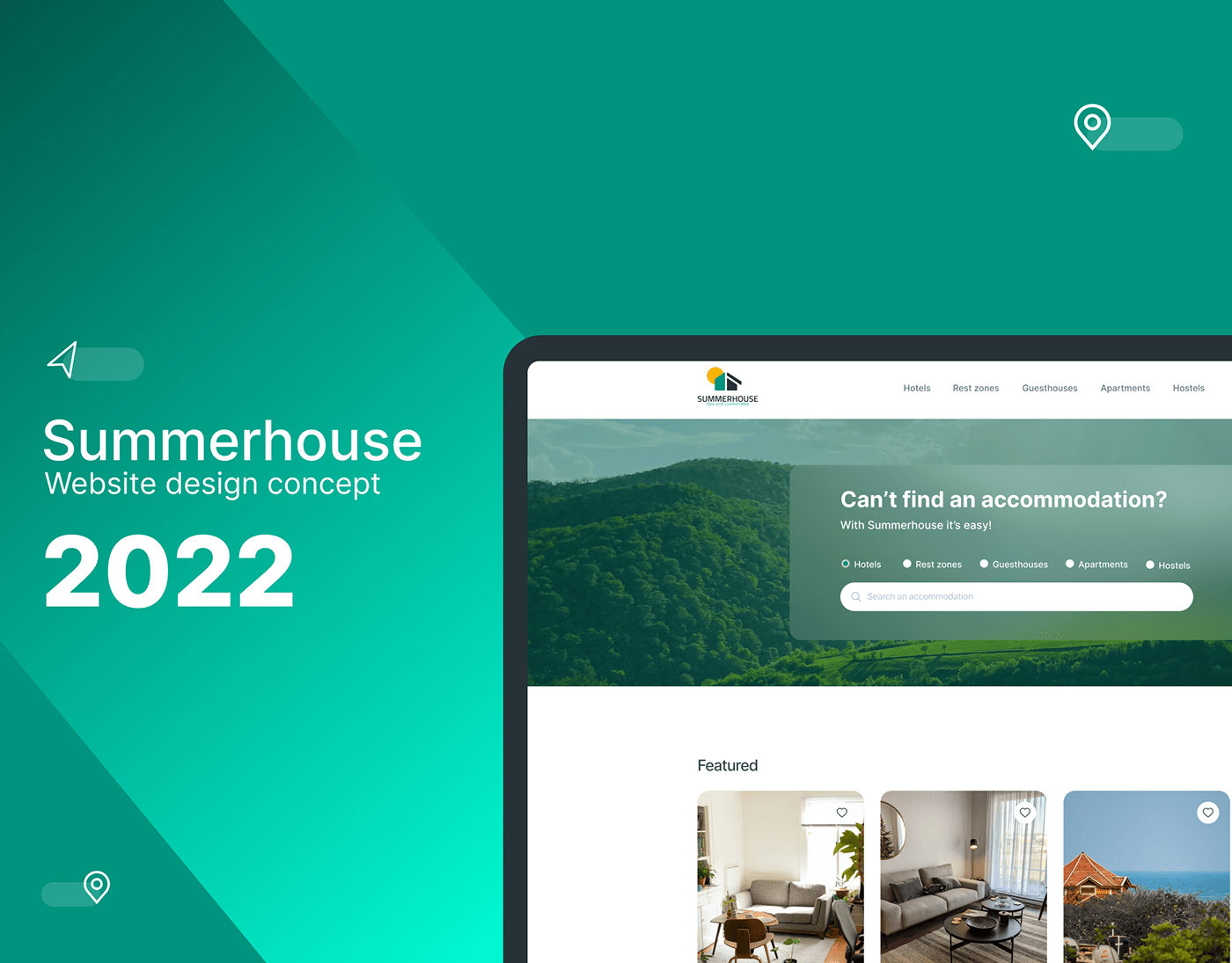 search accommodation UI/UX ux Website
