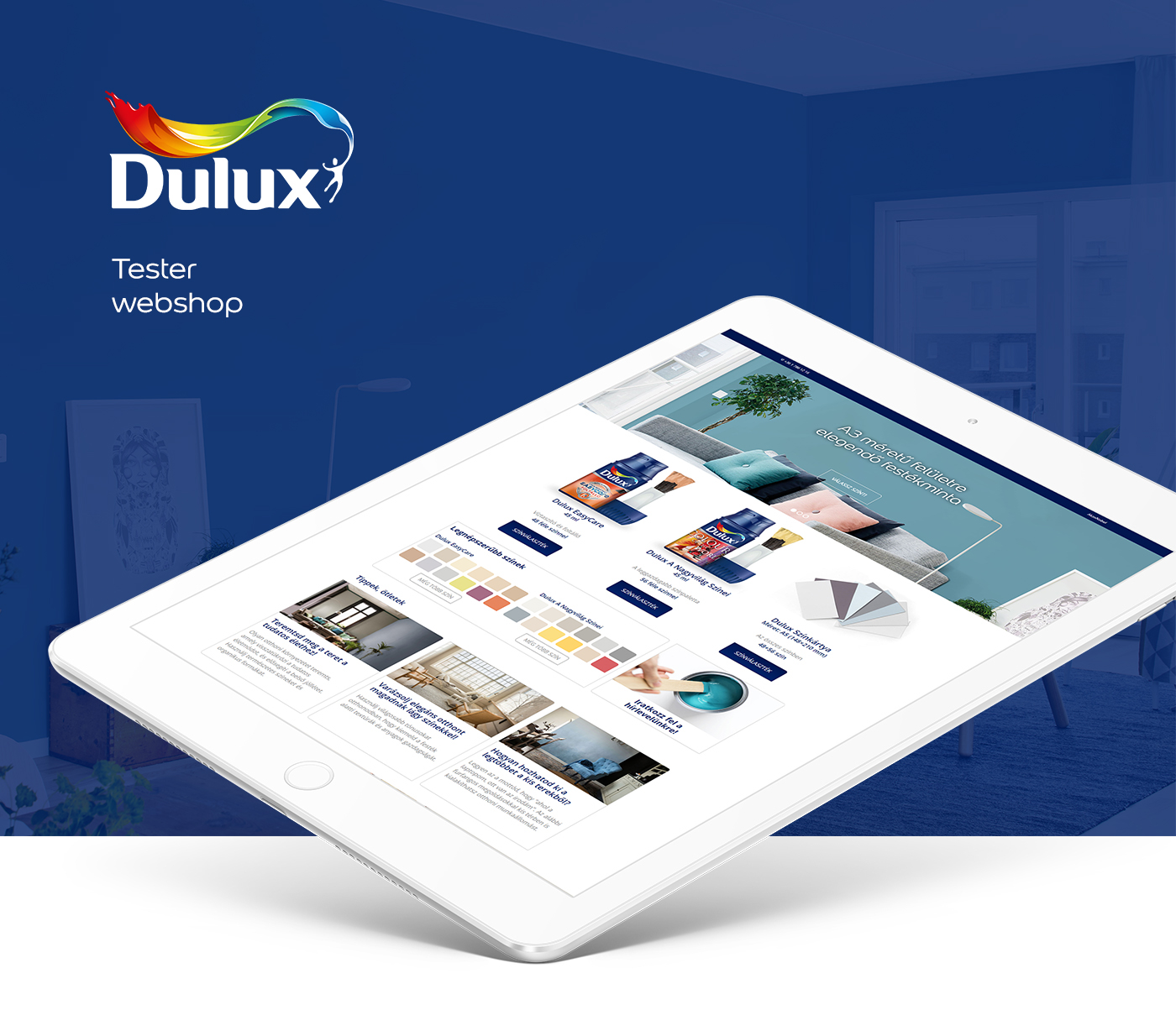 Dulux Tester webshop lets colour paint Web UI ux web development  campaign & strategy