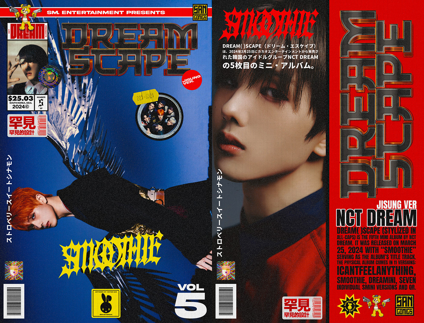 kpop kpopposter design Graphic Designer design gráfico NCT Dream type cover fanzine