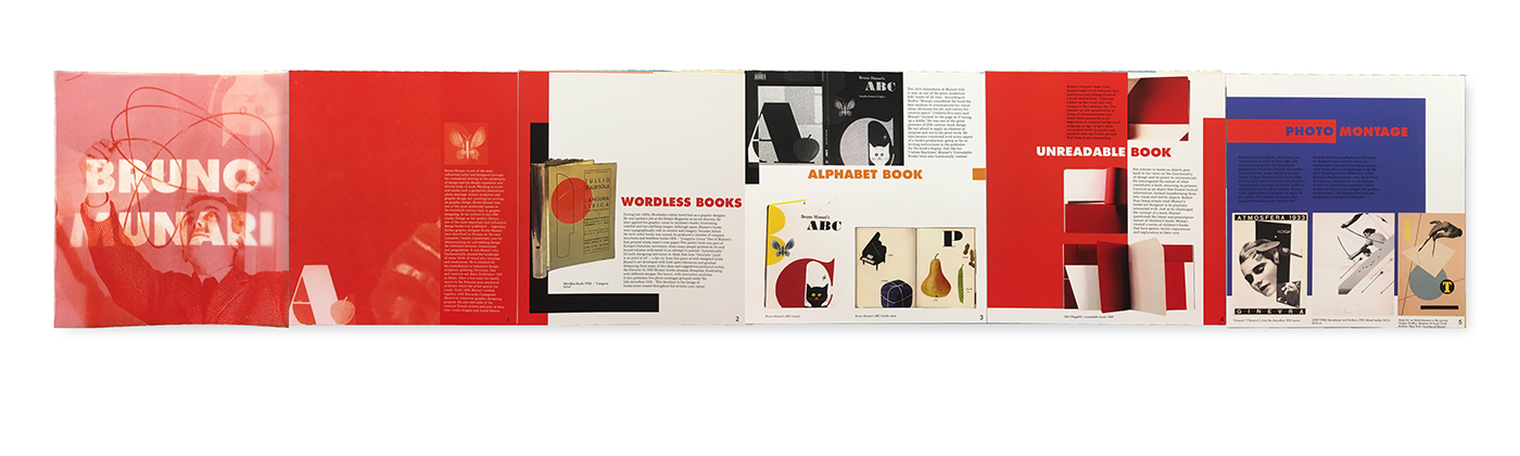 graphic design  artist book accordion USELESS MACHINE bruno munari