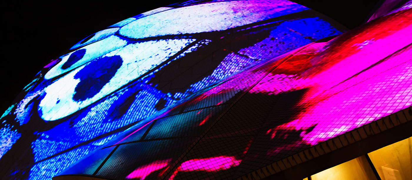 Vivid Sydney projection Sydney Opera House 3d animation animation  projection mapping Audio Creatures