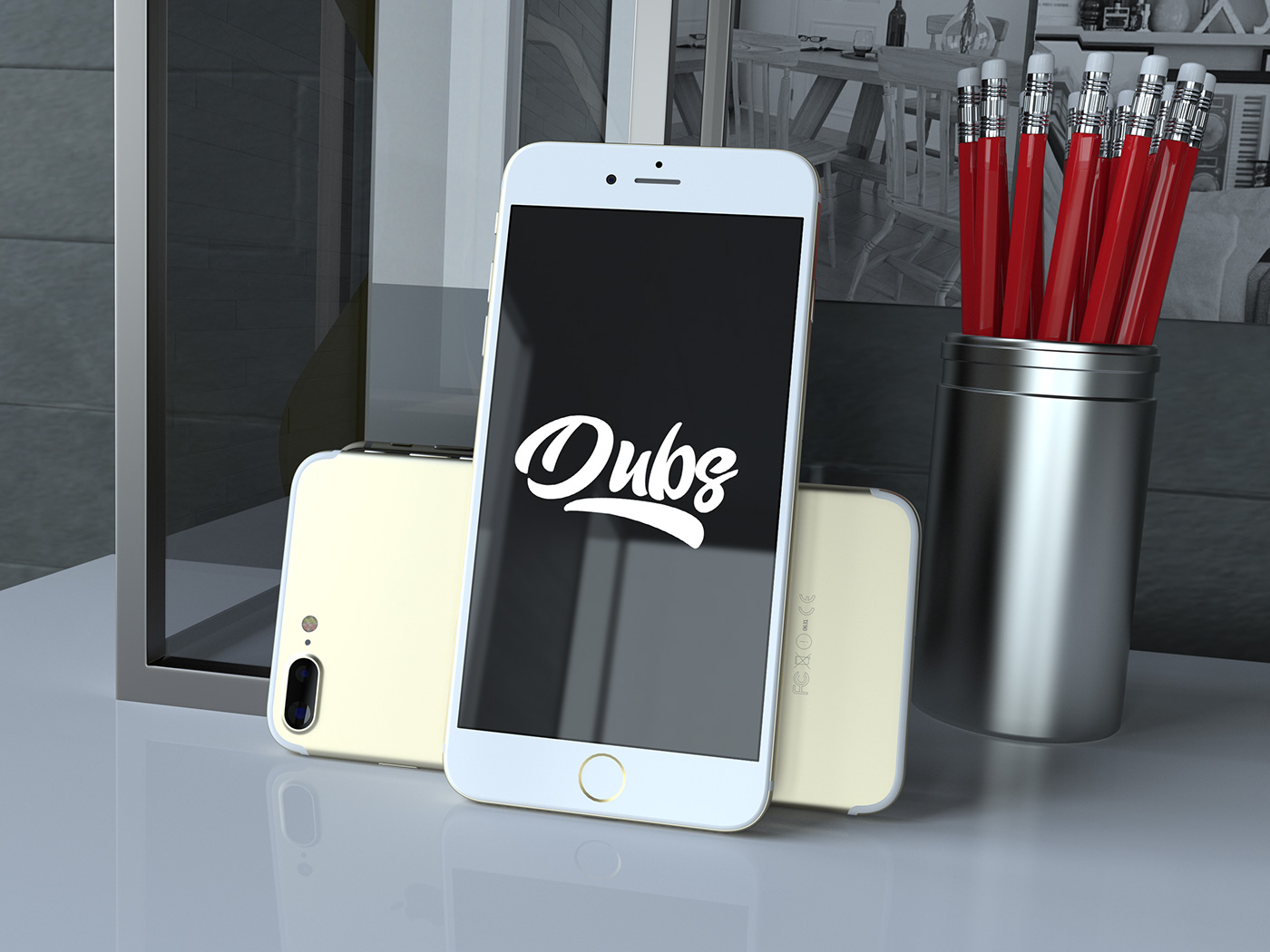 DUBS iphone apple phone photoshop adobe Illustrator
