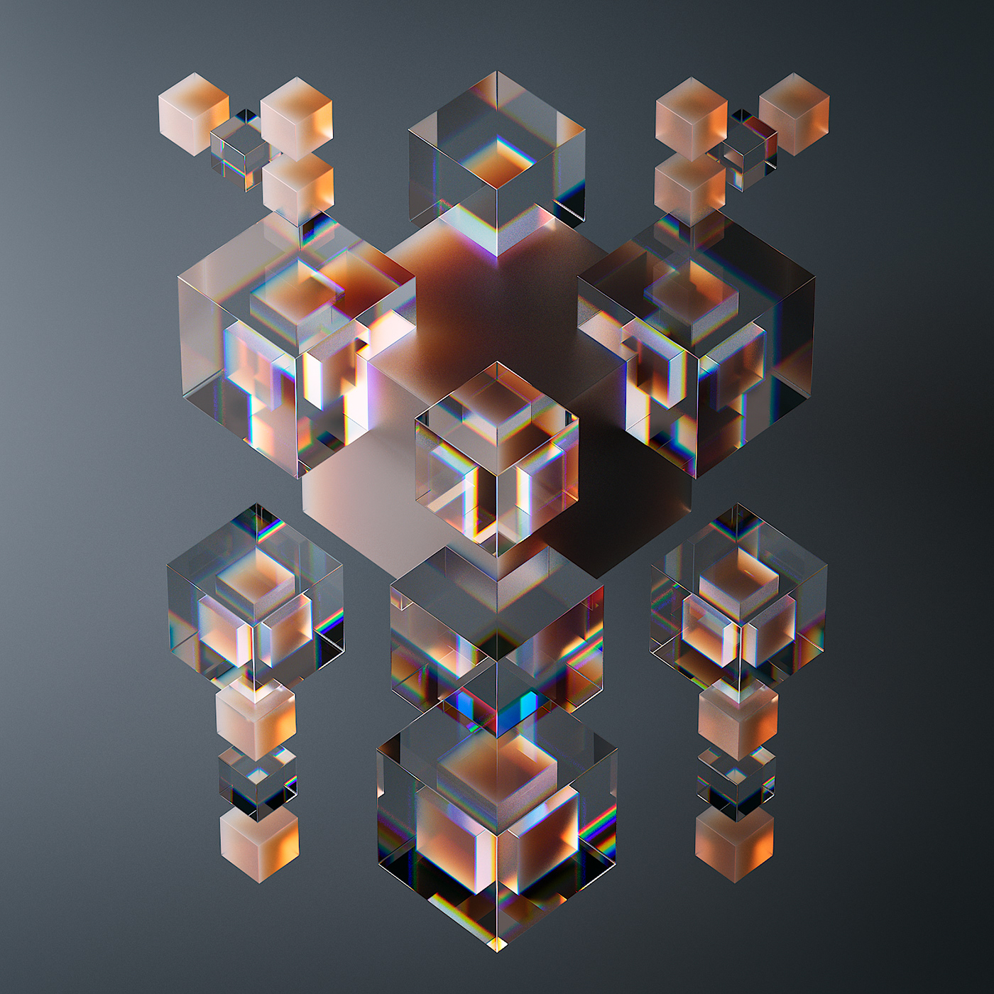 3D abstract cinema 4d geometry glass primitives Render shapes simple translucent